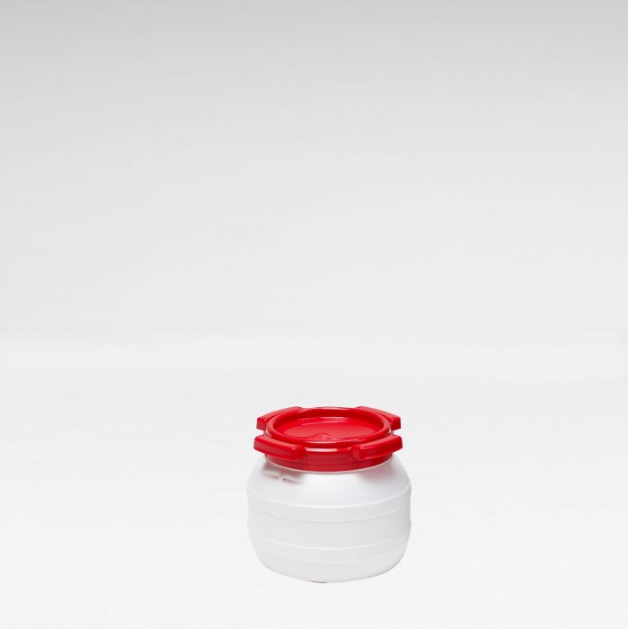 Bidón de boca ancha 3,60 L ø 198 mm altura 171 mm blanco asas