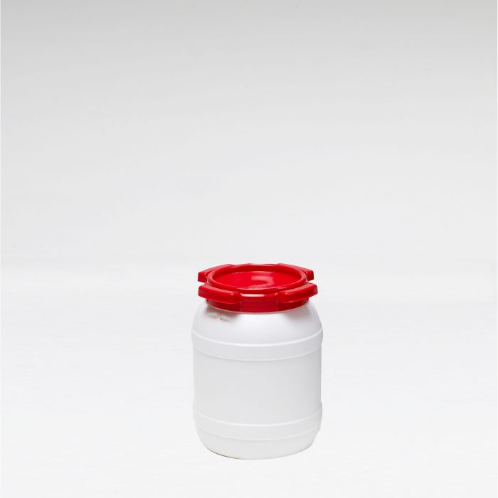 Bidón de boca ancha 6 L ø 198 mm altura 263 mm blanco asas