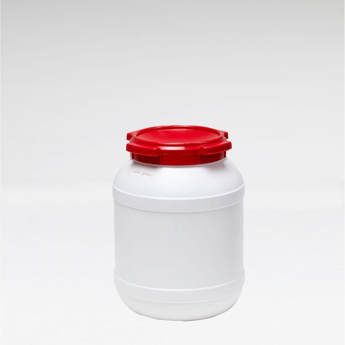Bidón de boca ancha 26 L ø 316 mm altura 415 mm blanco asas