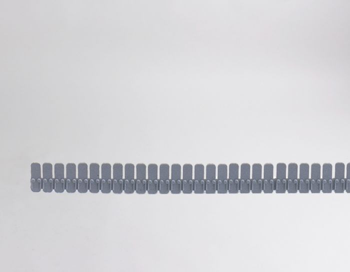 Tiras de separación interiores 45x1100 mm rompible unión 14 mm gris