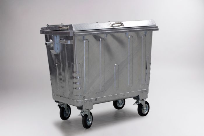 Afvalcontainer staal 660 liter