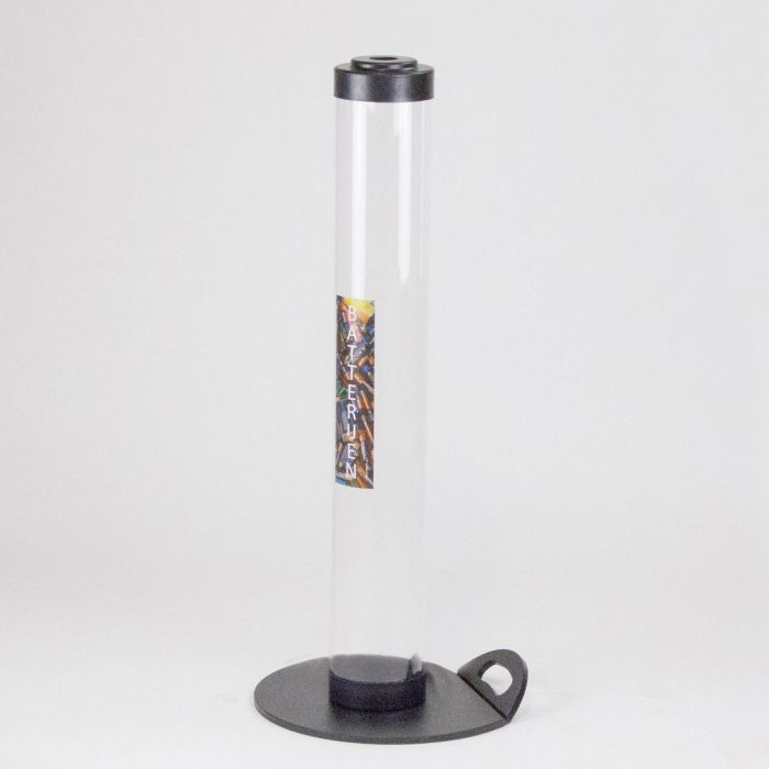 Contenedor p pilas  9 L ø120x800 mm transparente