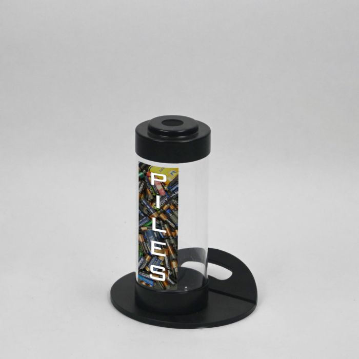 Contenedor para pilas 3,5 L ø120x300 mm en acrilico