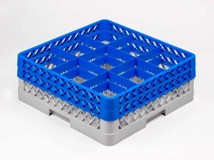 Cesta perforada 500x500x180 mm p 9 vasos Ø 150 mm
