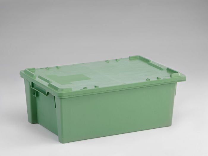 Tapa suelta para caja de plástico 600x400 mm verde