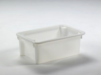 Caja apilable, 600x400x220 mm, 30 L, blanco