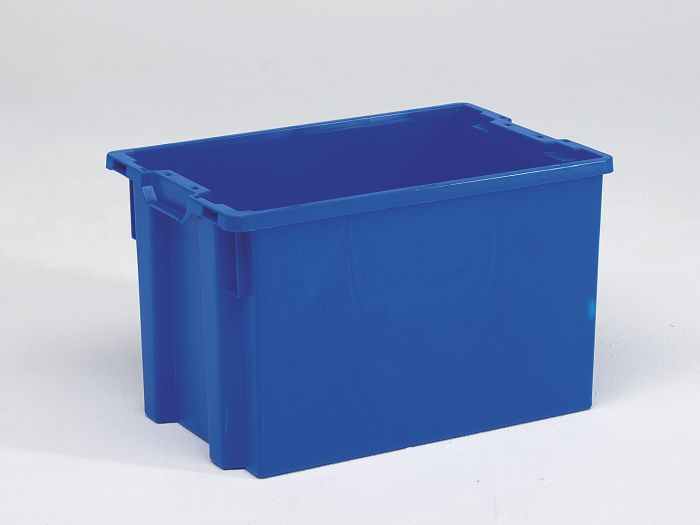 Caja apilable 600x400x350 mm 66 L cerrada azul