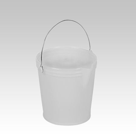 Cubo con pico, 12 L graduado en l.blanco