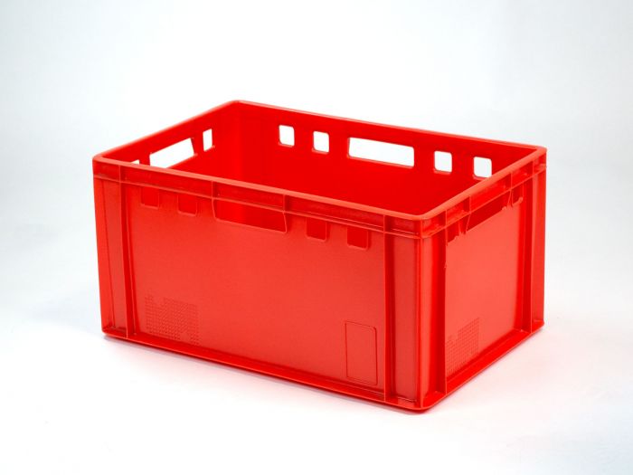 Caja Euronorma para carne E2 apilable 60 L 600x400x300 mm rojo