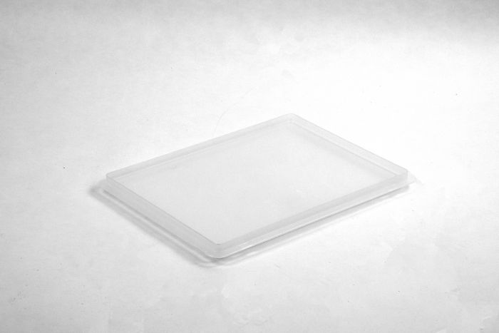 Tapa con bisagras 400x300 mm, E-line, transparente