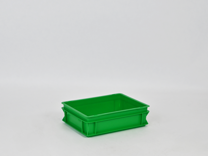 Caja E-line apilable 10L, 400x300x120 mm, gris Virgin PP