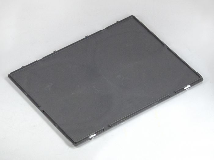 Tapa con bisagras 800x600 mm, con 2 cierres, gris