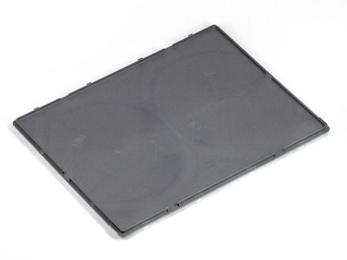 Tapa con bisagras 800x600 mm, E-line, gris oscuro