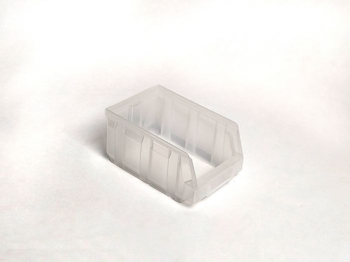 Caja con abertura frontal 4,5 L 237/205x144x123 mm transparente