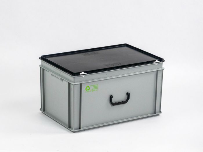 Euroline Maleta E-Line, 60L con asa PP reciclado gris-negro