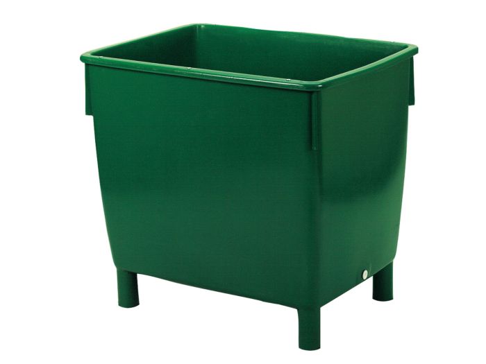 Contenedor gran capacidade 400L, 4 apoyos, verde
