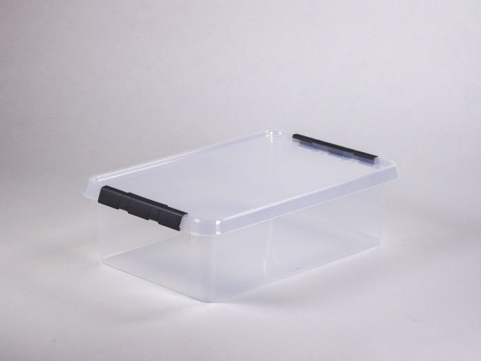 Caja de almacenage translúcido c tapa 32L