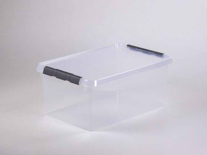 Caja de almacenage translúcido c tapa 45L