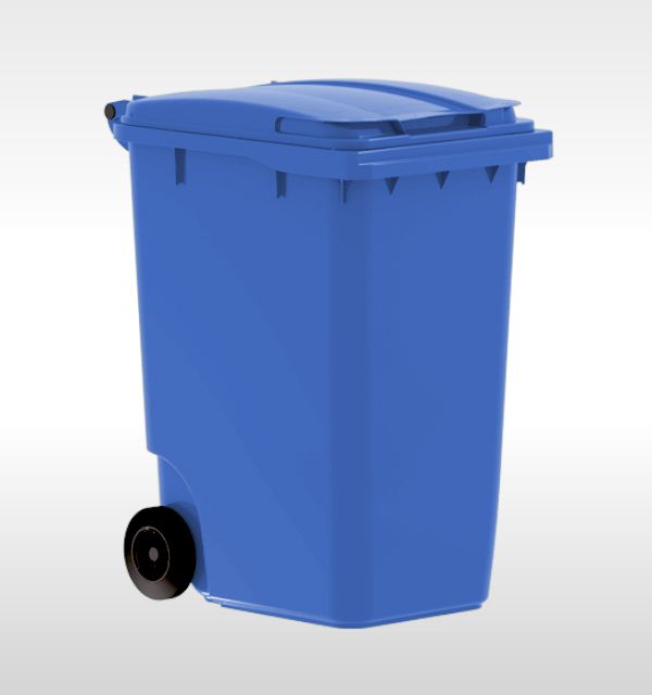 2-Wheel container 360L, blue