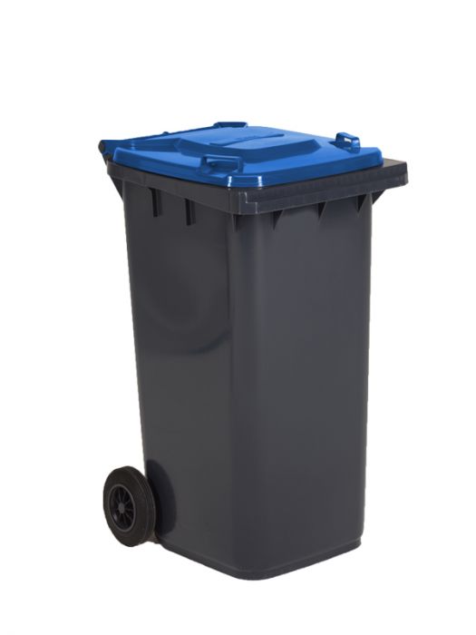 Contenedor 240 L 2 ruedas gris oscuro/ azul