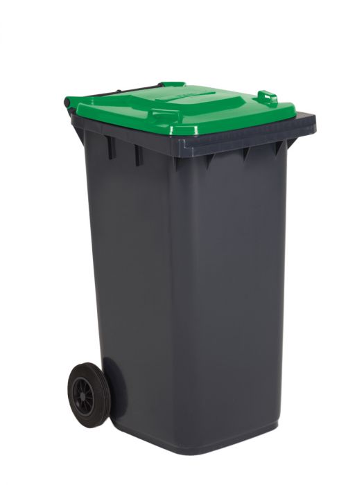 Contenedor 240 L 2 ruedas gris oscuro/ verde