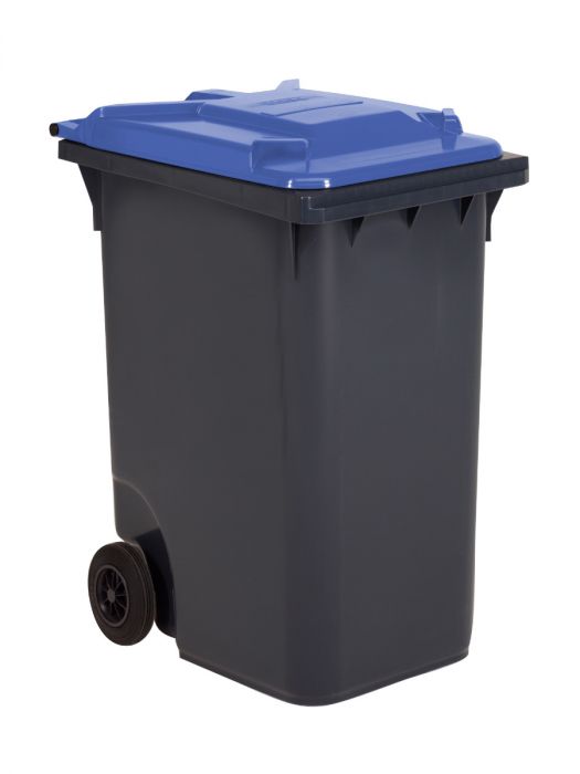 Contenedor 360 L 2 ruedas gris oscuro/ azul