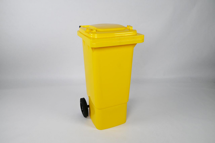 Contenedor 80 litros, amarillo