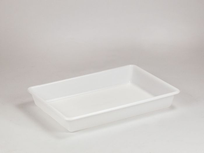 Bandeja encajable, 10 l., 540x380x80 mm blanco