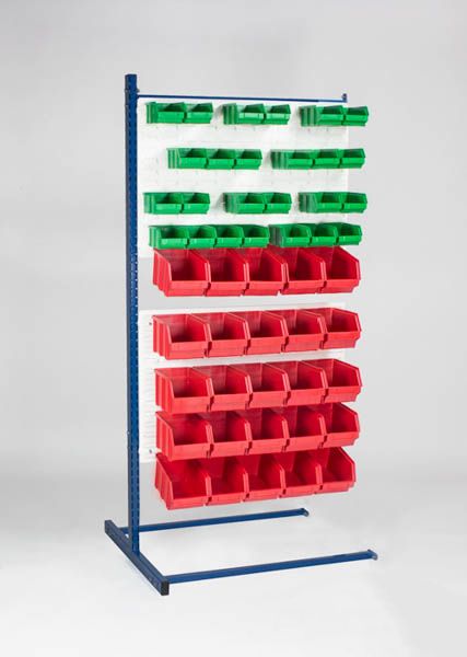 Extensión para estantería PBS-9041181-G con 100 cajas de almacén