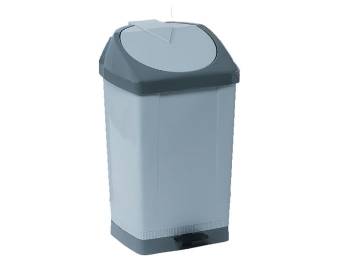 Contenedor 58L c pedal gris/gris