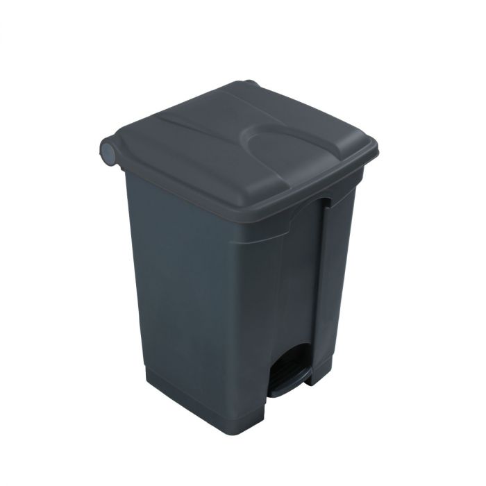 Contenedor com pedal 45 L 400x400x600 gris c tapa gris