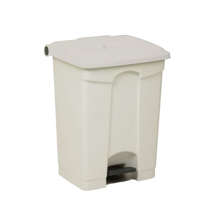 Contenedor com pedal 70 L 500x410x670 blanco c tapa blanco
