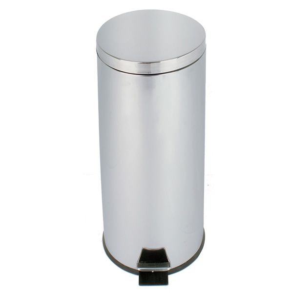 Balde acero inoxidable con pedal, 30 lt, ø292x640 mm