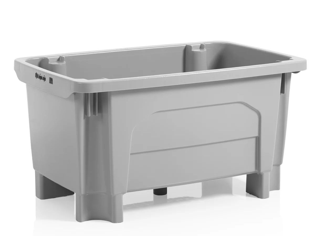 4 Cajas De Almacenaje Robustas Con Ruedas – 40L, Apilables Y Resistentes