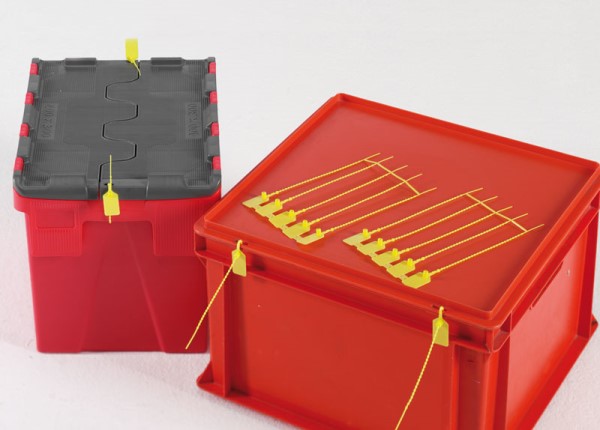 Selo de puxar em plástico