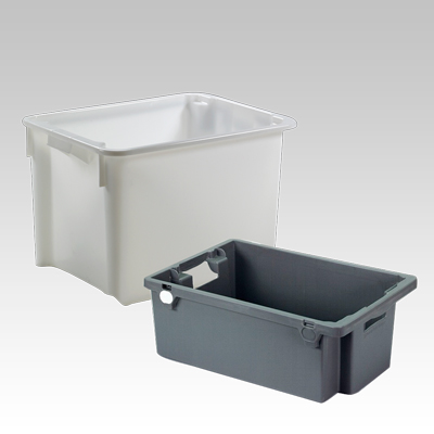 cajas apilables y encajables higiénicas