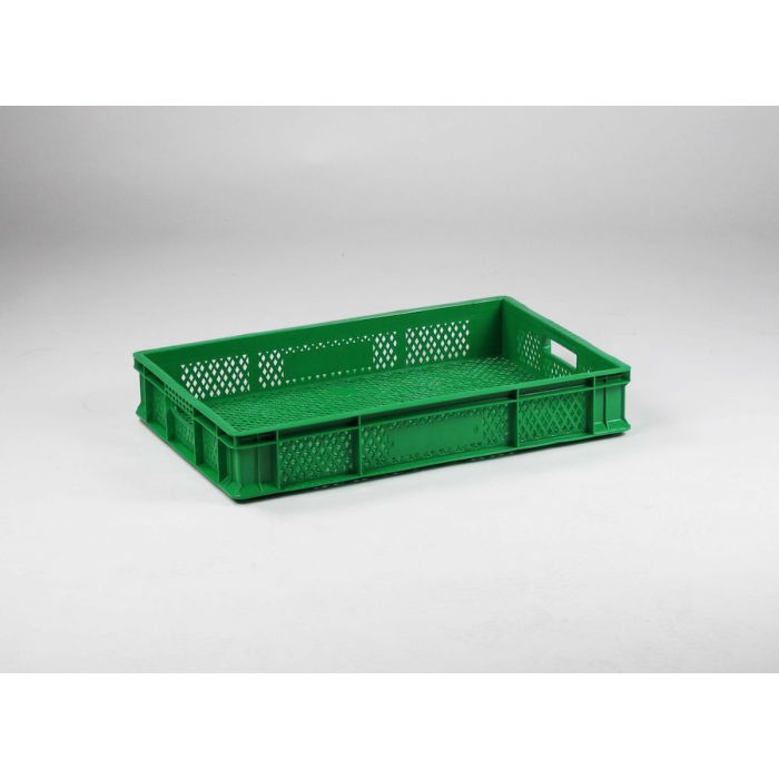 Incienso fantasma Falange ENGELS | Caja de plástico para frutas o verduras 600x400x100 mm, perforada,  verde